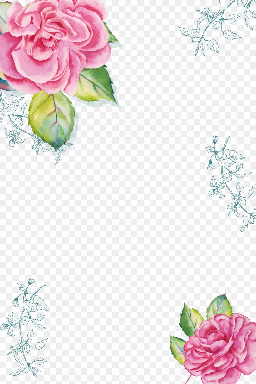 Watercolor Painting Poster Download, PNG, 3543x5315px, Flower, Color, Flora, Floral Design, Floristry Download Free