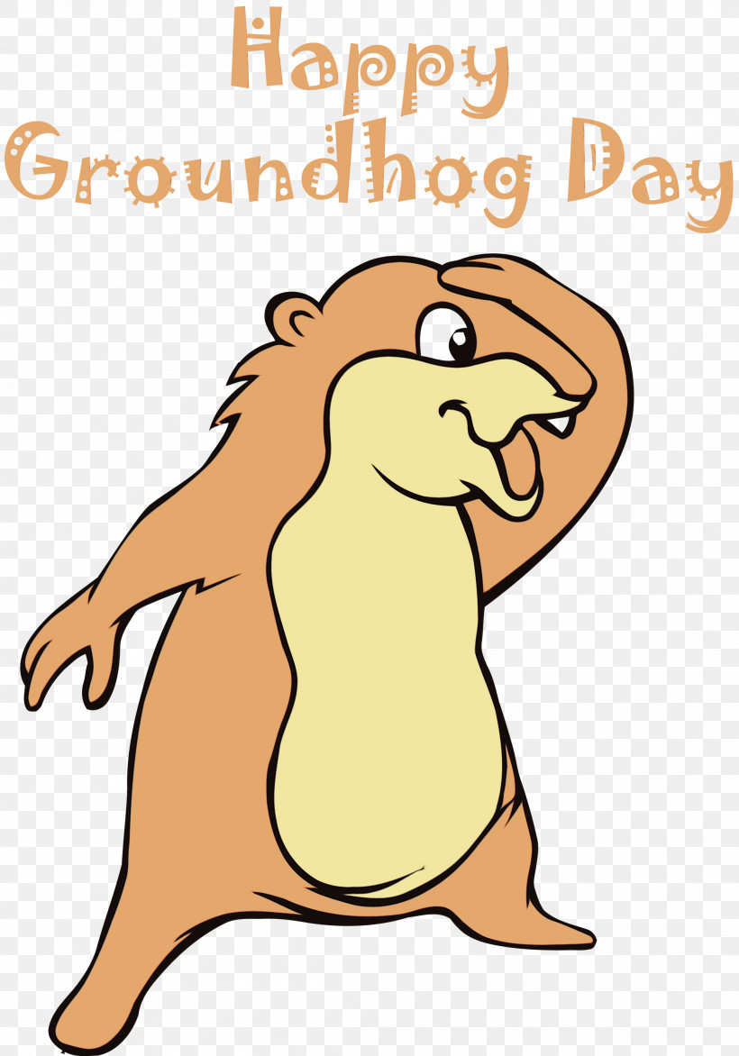 Cartoon Font Pleased, PNG, 2098x2999px, Groundhog Day, Cartoon, Groundhog, Happy Groundhog Day, Paint Download Free