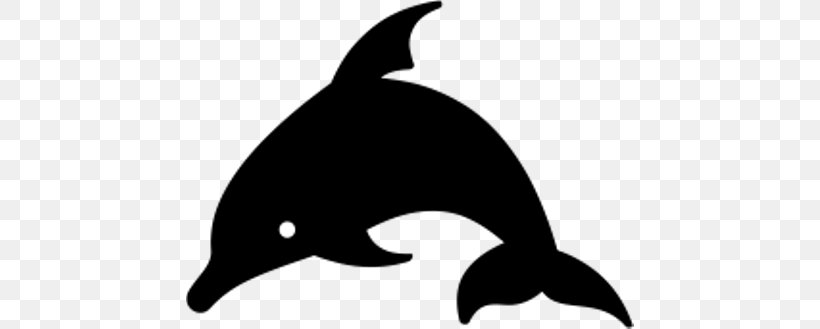 Dolphin Silhouette Killer Whale Clip Art, PNG, 448x329px, Dolphin, Animal, Beak, Black, Black And White Download Free