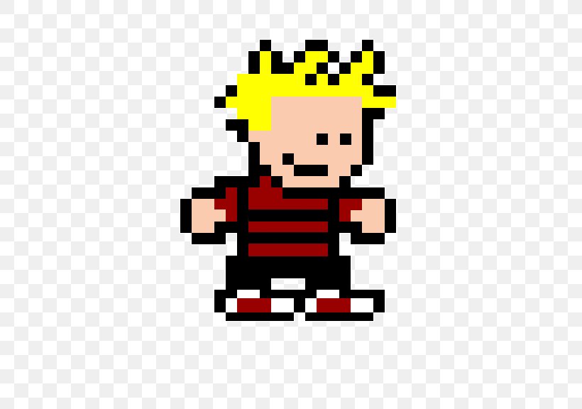 Scientific Progress Goes 'Boink' 8-bit Calvin And Hobbes Sprite, PNG, 480x576px, Calvin And Hobbes, Area, Art, Bill Watterson, Bit Download Free