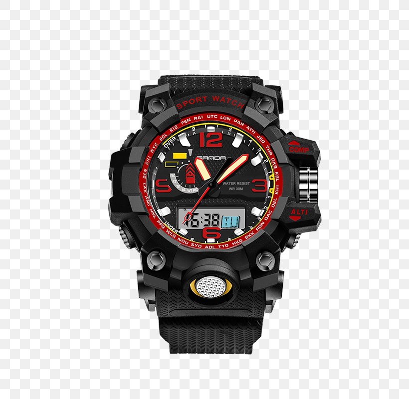 Watch Digital Clock Fashion Water Resistant Mark, PNG, 800x800px, Watch, Analog Watch, Brand, Clock, Digital Clock Download Free