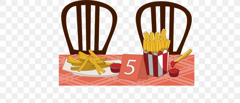 French Fries Fast Food Euclidean Vector Illustration, PNG, 1941x838px, French Fries, Brand, Diner, Fast Food, Food Download Free