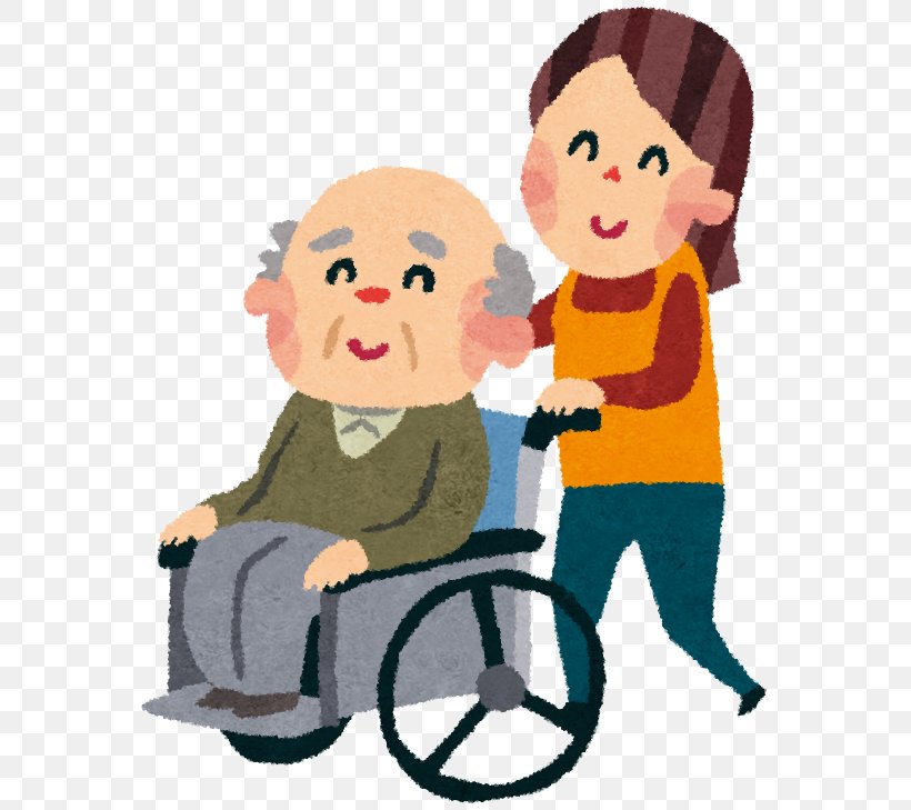 Caregiver Wheelchair 介護老人保健施設 有料老人ホーム Old Age, PNG, 576x729px, Caregiver, Art, Boy, Child, Communication Download Free