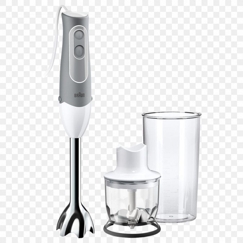 Immersion Blender Braun Mixer Home Appliance, PNG, 1000x1000px, Blender, Bowl, Braun, Food Processor, Glass Download Free