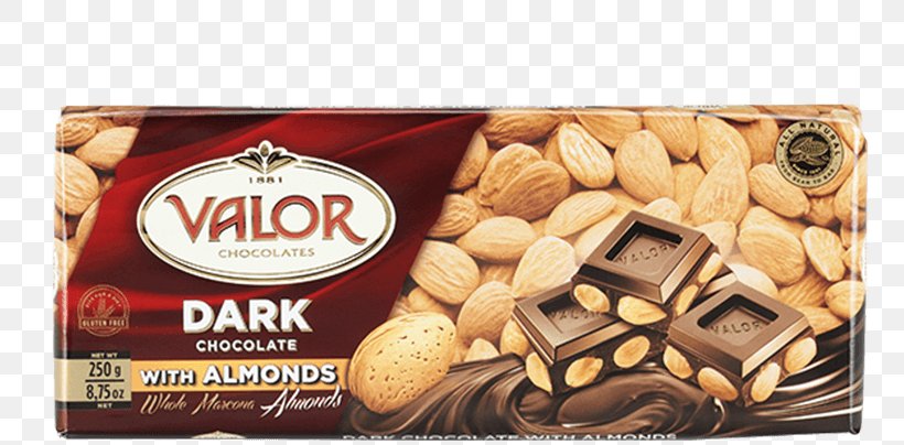 Chocolates Valor, S.A. Dark Chocolate Cocoa Solids Almond, PNG, 787x404px, Chocolates Valor Sa, Almond, Biscuit, Chocolate, Cocoa Solids Download Free