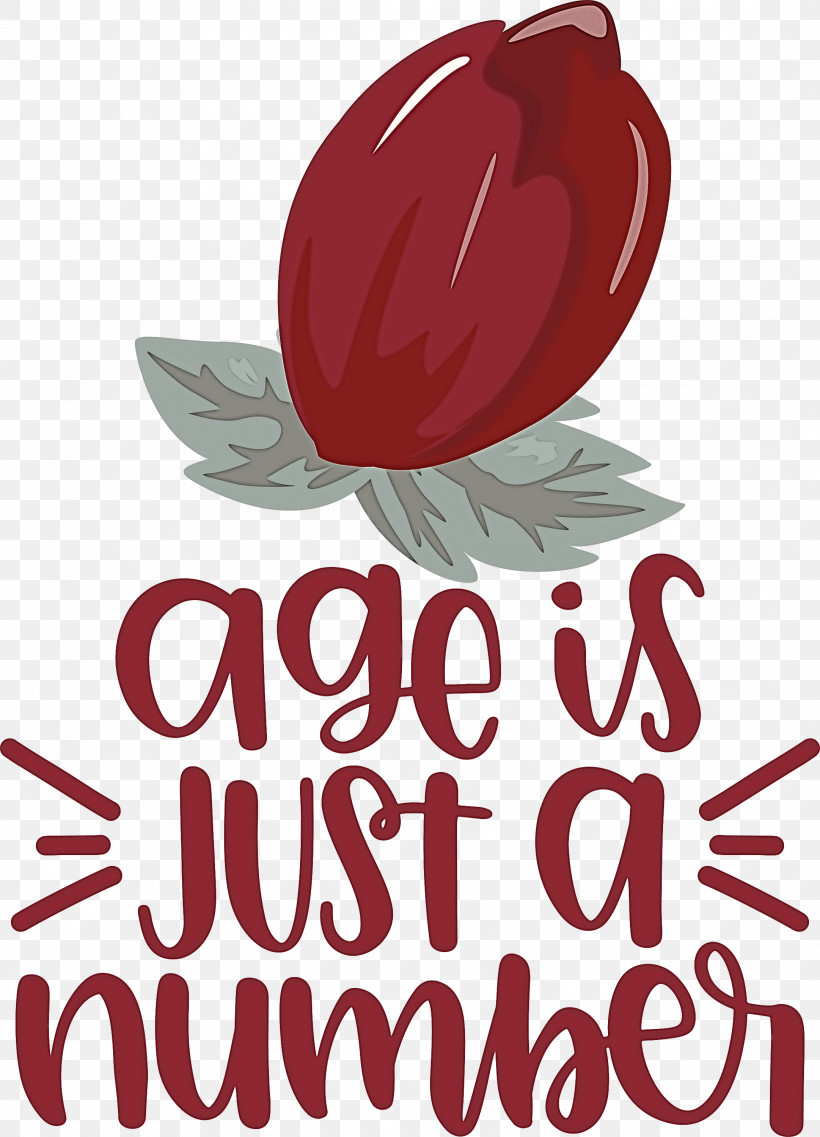 Birthday Age Is Just A Number, PNG, 2162x3000px, Birthday, Biology, Flower, Fruit, Logo Download Free