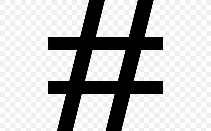 Social Media Hashtag Number Sign, PNG, 512x512px, Social Media, Black, Black And White, Blog, Brand Download Free