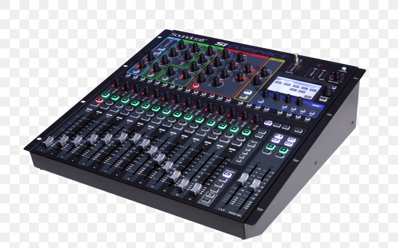 Audio Mixers Digital Mixing Console Soundcraft Ui16, PNG, 2616x1636px, Audio Mixers, Audio, Audio Equipment, Audio Mixing, Digital Mixing Console Download Free