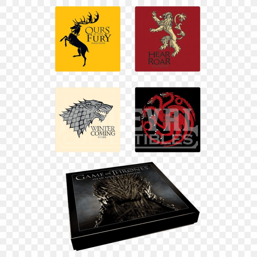 House Stark Game Of Thrones, PNG, 850x850px, House Stark, Brand, Coasters, Game Of Thrones, Game Of Thrones Season 2 Download Free