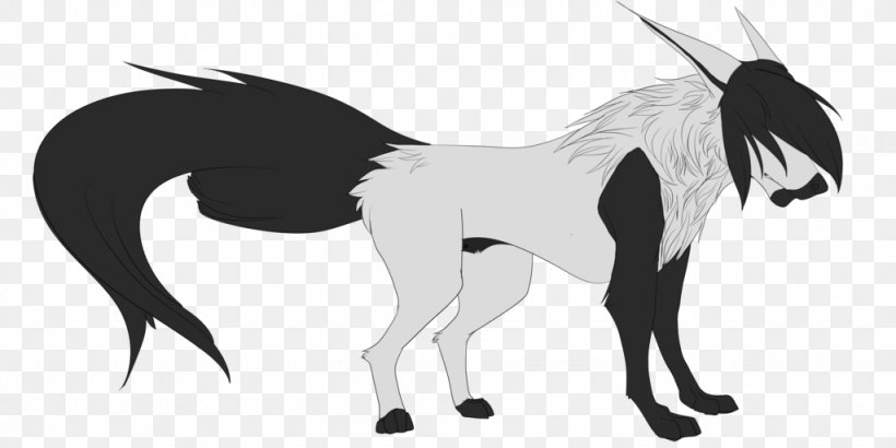 Mustang Pony Unicorn Dog Pack Animal, PNG, 1024x512px, Mustang, Black And White, Canidae, Carnivoran, Dog Download Free