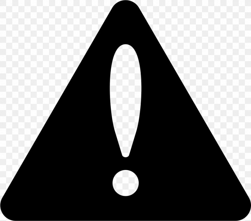 Warning Icon, PNG, 981x866px, Icons8, Black, Black And White, Symbol, Triangle Download Free