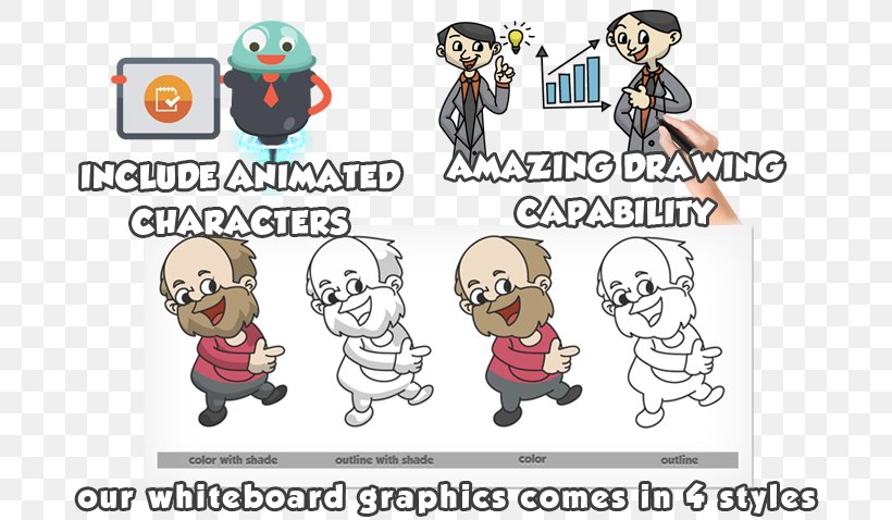 Dry-Erase Boards Whiteboard Animation Character Animation, PNG, 686x478px, Watercolor, Cartoon, Flower, Frame, Heart Download Free