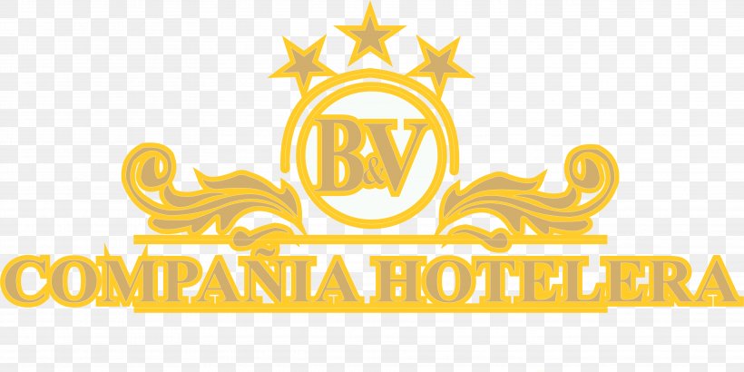Hotel B & V Logo Brand, PNG, 3737x1870px, Logo, Brand, Business, Gold, Hospitality Industry Download Free