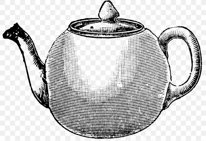 Teapot Menu Coffee Teacup, PNG, 800x561px, Tea, Black And White, Coffee, Cup, Drawing Download Free