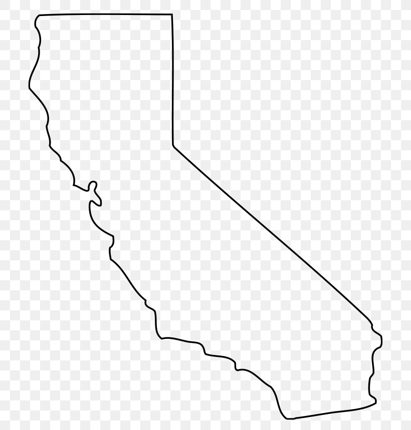 California Blank Map Clip Art, PNG, 745x859px, California, Area, Black, Black And White, Blank Map Download Free