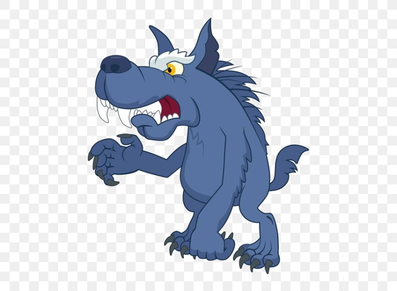 Gray Wolf Werewolf Cartoon Illustration, PNG, 600x600px, Gray Wolf, Art, Carnivoran, Cartoon, Dragon Download Free