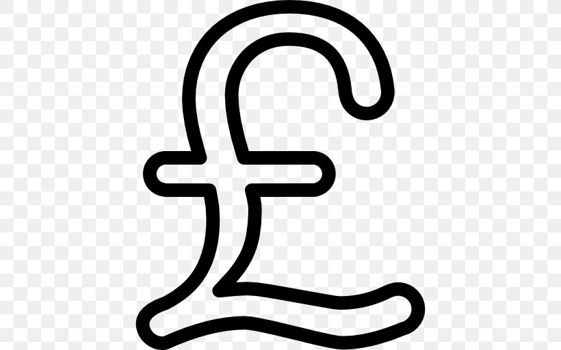 Pound Sign Pound Sterling Coin Currency Symbol, PNG, 512x512px, Pound Sign, Area, Black And White, Character, Coin Download Free
