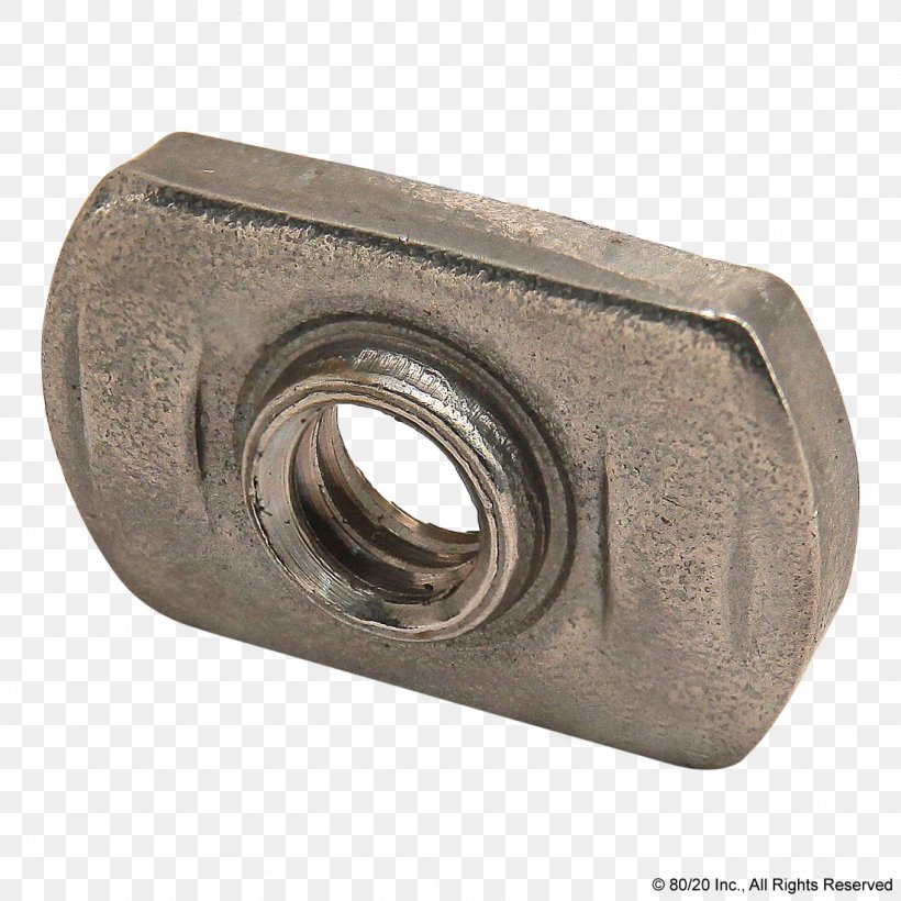 T-nut 80/20 T-slot Nut Plate Nut, PNG, 1100x1100px, 8020, Tnut, Bolt, Extrusion, Fastener Download Free