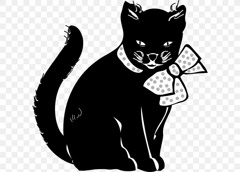 Black Cat Clip Art, PNG, 600x589px, Cat, Black, Black And White, Black Cat, Carnivoran Download Free