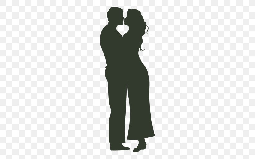 Silhouette Romance Couple, PNG, 512x512px, Silhouette, Arm, Cartoon, Couple, Drawing Download Free