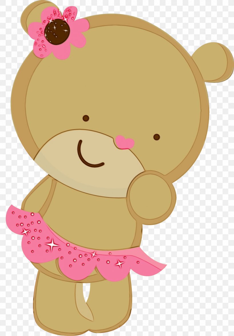 Teddy Bear, PNG, 936x1343px, Watercolor, Bear, Cartoon, Cheek, Nose Download Free