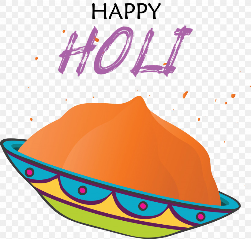 Happy Holi, PNG, 3000x2862px, Happy Holi, Diwali, Hat, Headgear, Holi Download Free