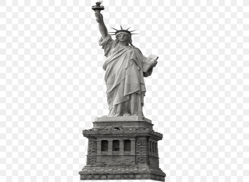 Statue Of Liberty Eiffel Tower New York Harbor Wallpaper, PNG, 600x600px, Statue Of Liberty, Artwork, Black And White, Classical Sculpture, Eiffel Tower Download Free