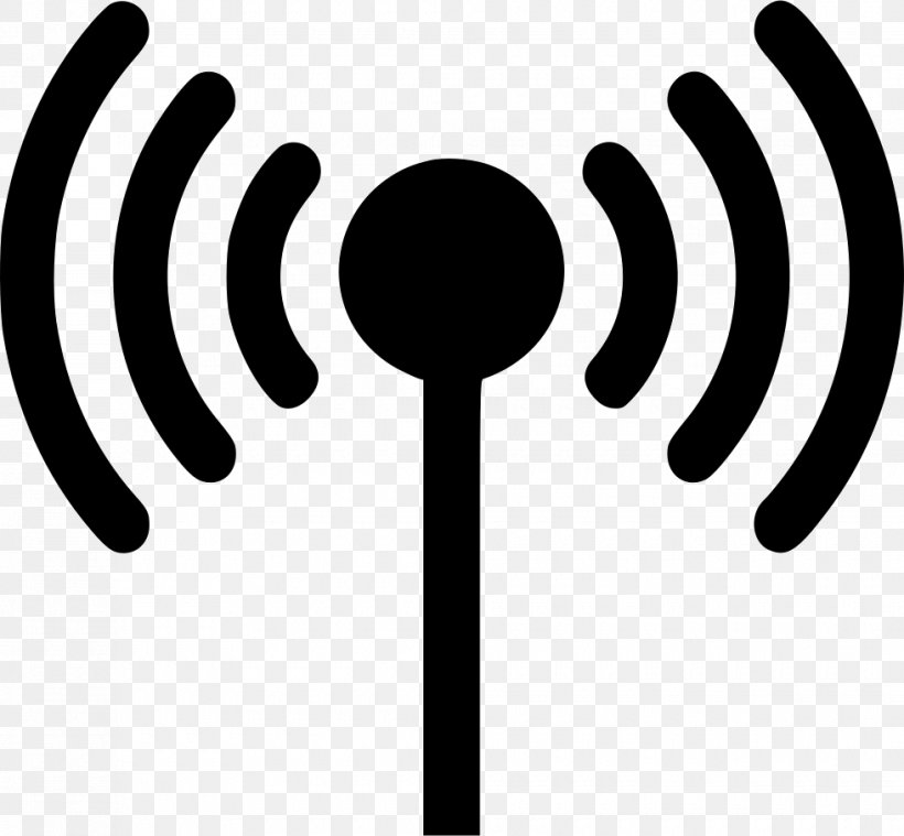 Vector Graphics Clip Art Radio Wave Wi-Fi, PNG, 980x908px, Radio Wave, Antenna, Black And White, Brand, Icon Design Download Free