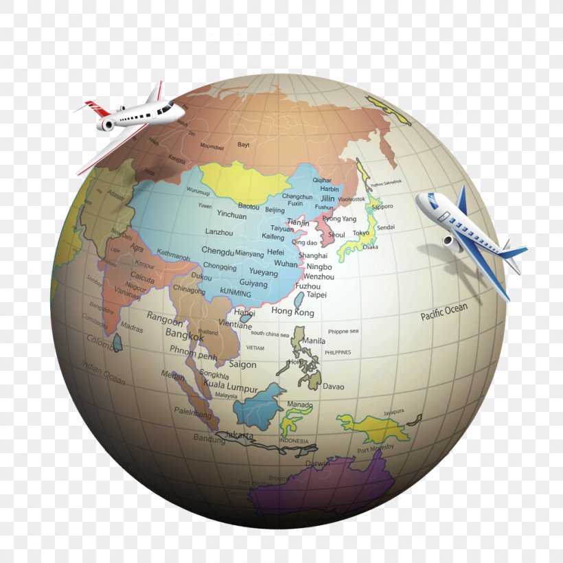 Globe Airplane Respina Airline, PNG, 1000x1000px, Globe, Airline, Airplane, Customs Broking, Emirates Download Free