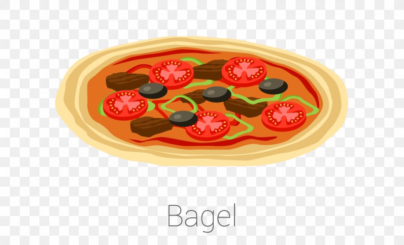 Bagel Dish Euclidean Vector Icon, PNG, 1160x706px, Bagel, Cuisine, Dish, Food, Garnish Download Free