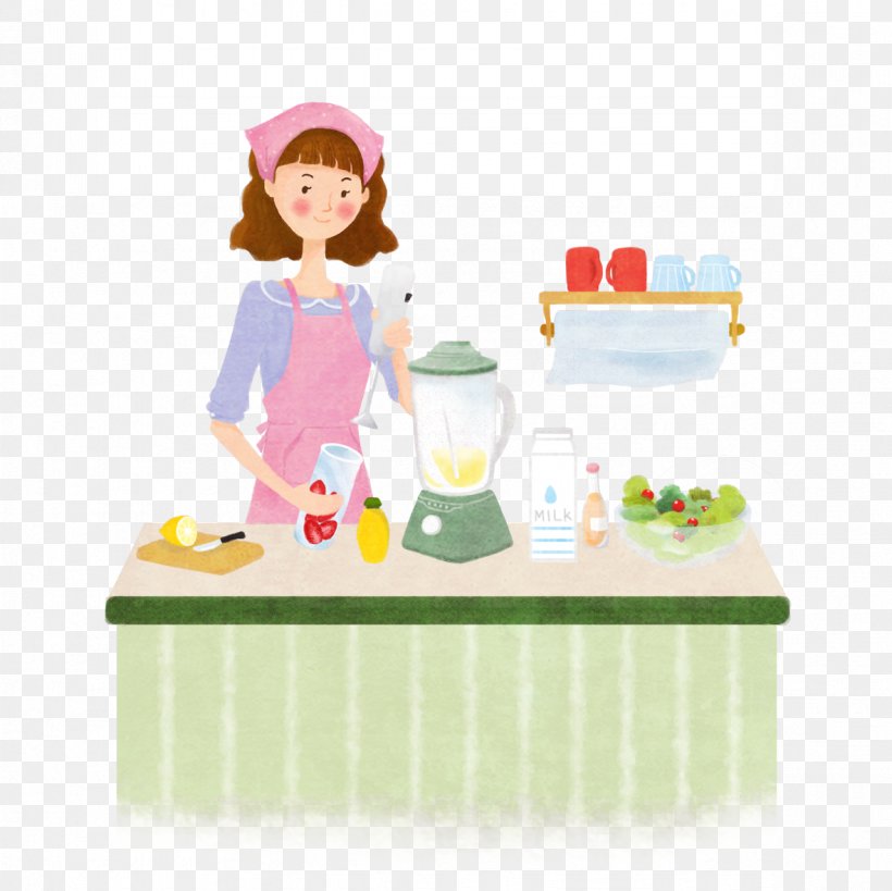 Housewife Kitchen Illustration, PNG, 1181x1181px, Housewife, Area, Cake Decorating, Cartoon, Child Download Free