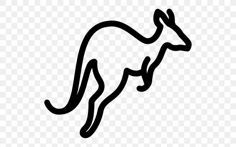Cat Red Kangaroo Clip Art, PNG, 512x512px, Cat, Area, Artwork, Black, Black And White Download Free