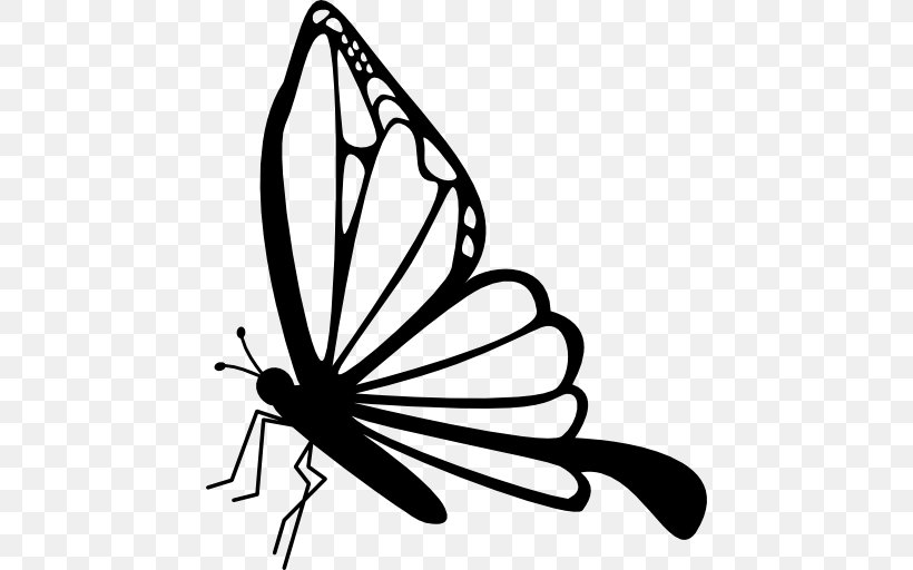 Butterfly Insect Drawing Clip Art, PNG, 512x512px, Butterfly, Animal, Arthropod, Artwork, Black And White Download Free
