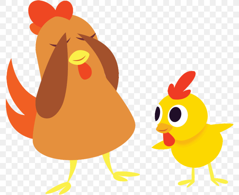 Chicken Rooster Cartoon Yellow Bird, PNG, 782x670px, Chicken, Beak, Bird, Cartoon, Rooster Download Free