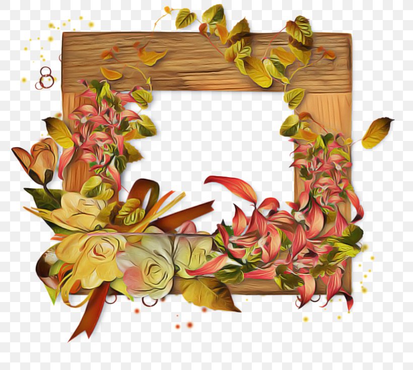 Watercolor Floral Autumn Frame, PNG, 779x735px, Floral Design, Autumn, Digital Art, Drawing, Flower Download Free