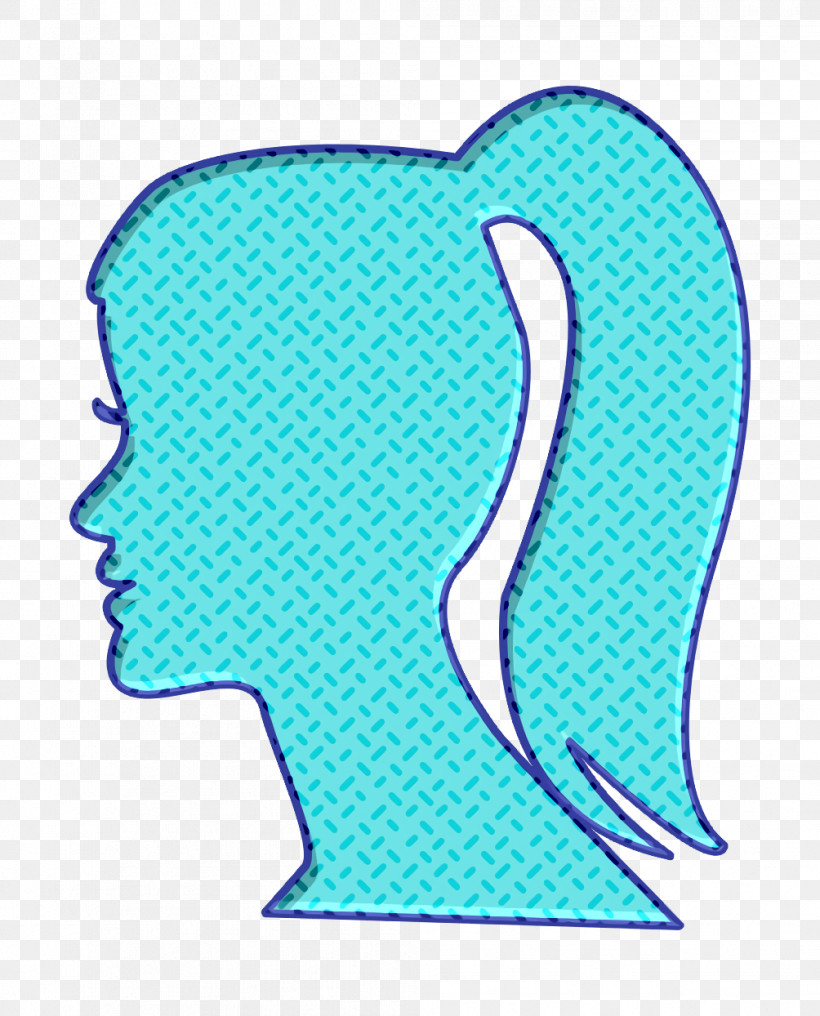 Female Head With Ponytail Icon Ponytail Icon Hair Salon Icon, PNG, 1004x1244px, Hair Salon Icon, Aqua M, Biology, Fish, Line Download Free