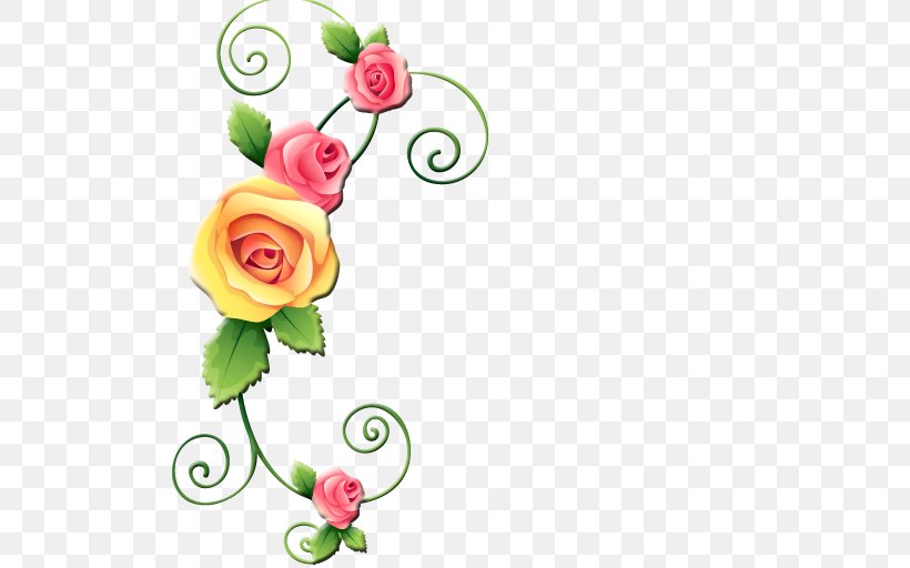 Flower Design Image Clip Art, PNG, 512x512px, Flower, Beach Rose, Borders And Frames, Cut Flowers, Decorative Corners Download Free