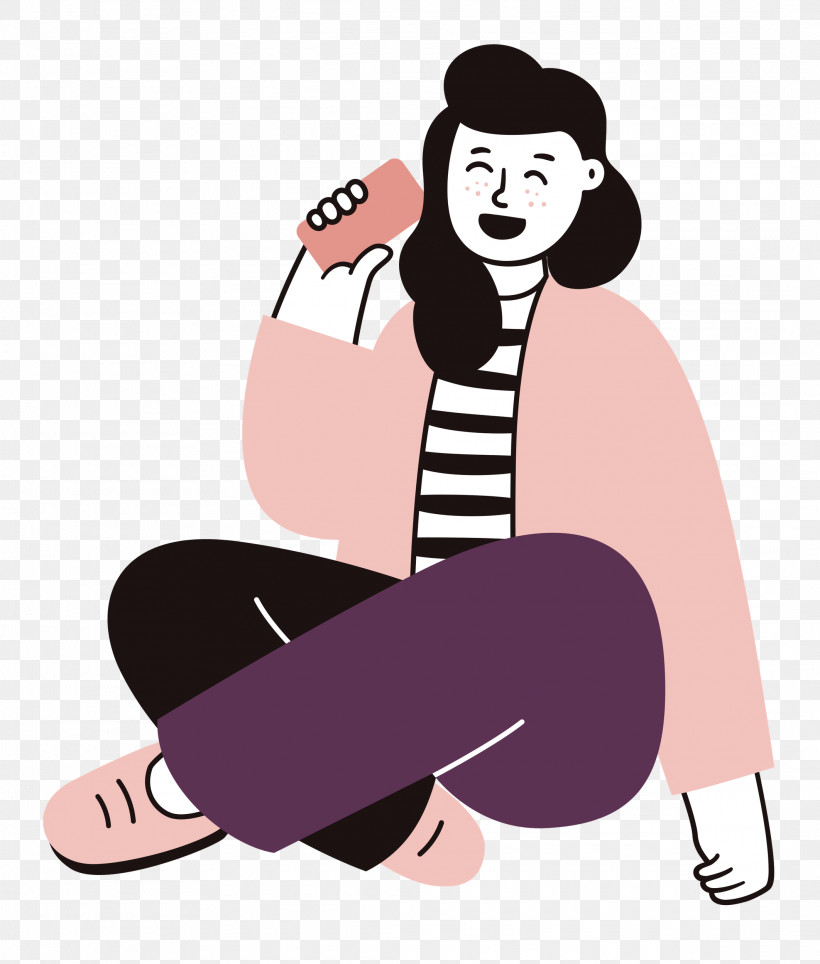 Sitting On Floor Sitting Woman, PNG, 2125x2500px, Sitting On Floor, Cartoon, Character, Girl, Hm Download Free