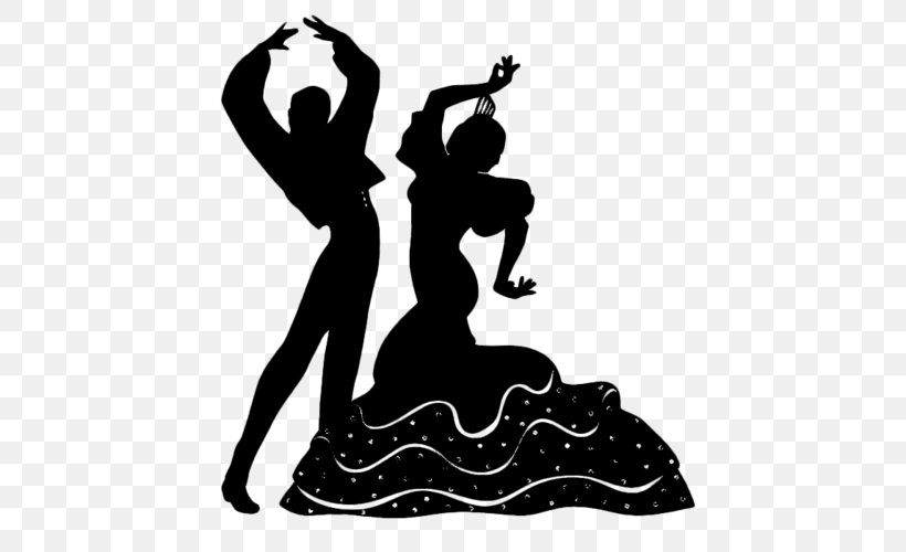 Spain Dance Flamenco Clip Art, PNG, 500x500px, Spain, Art, Black, Black And White, Dance Download Free