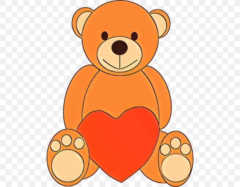 Teddy Bear, PNG, 502x640px, Cartoon, Animal Figure, Bear, Orange, Stuffed Toy Download Free