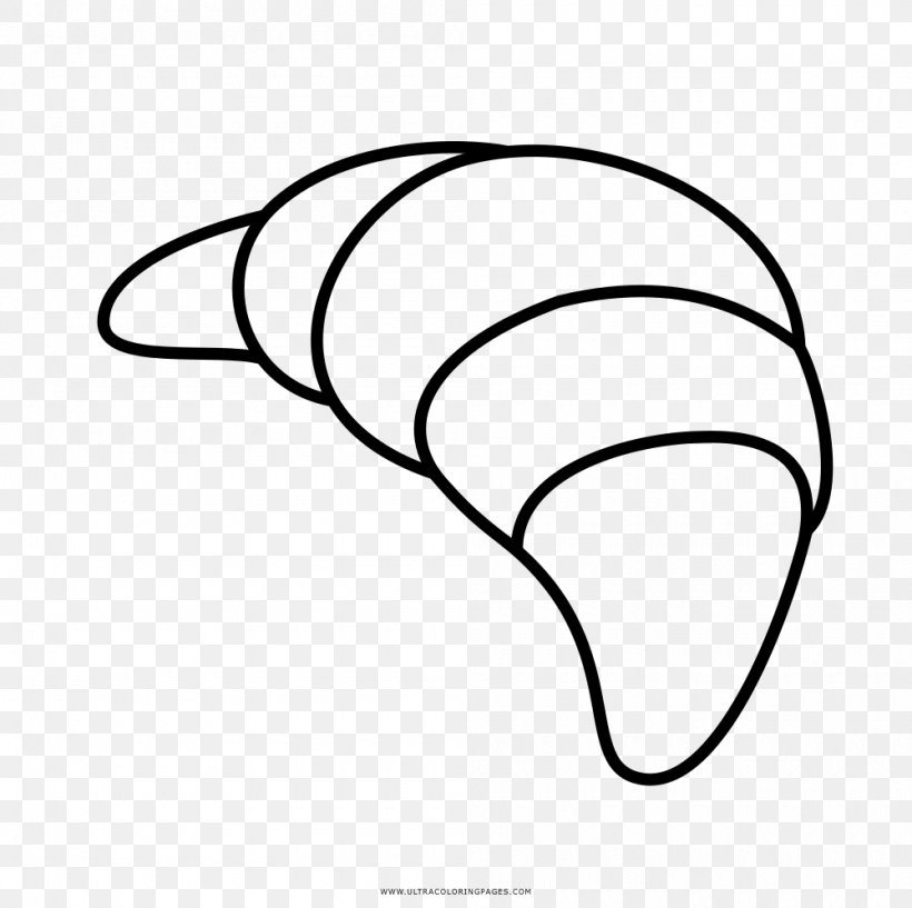 Croissant Coloring Book Drawing Bread, PNG, 1000x997px, Croissant, Area, Artwork, Black, Black And White Download Free