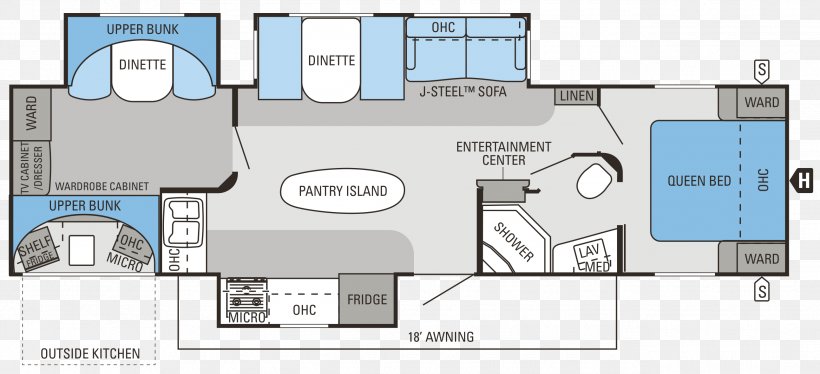 Floor Plan Caravan Jayco, Inc., PNG, 2585x1180px, Floor Plan, Area, Brand, Bungalow, Campervans Download Free