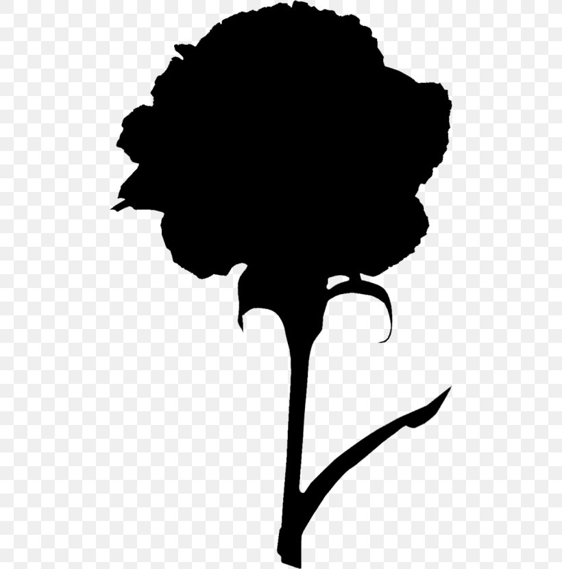 Leaf Clip Art Flower Silhouette Tree, PNG, 500x830px, Leaf, Black M, Blackandwhite, Botany, Flower Download Free