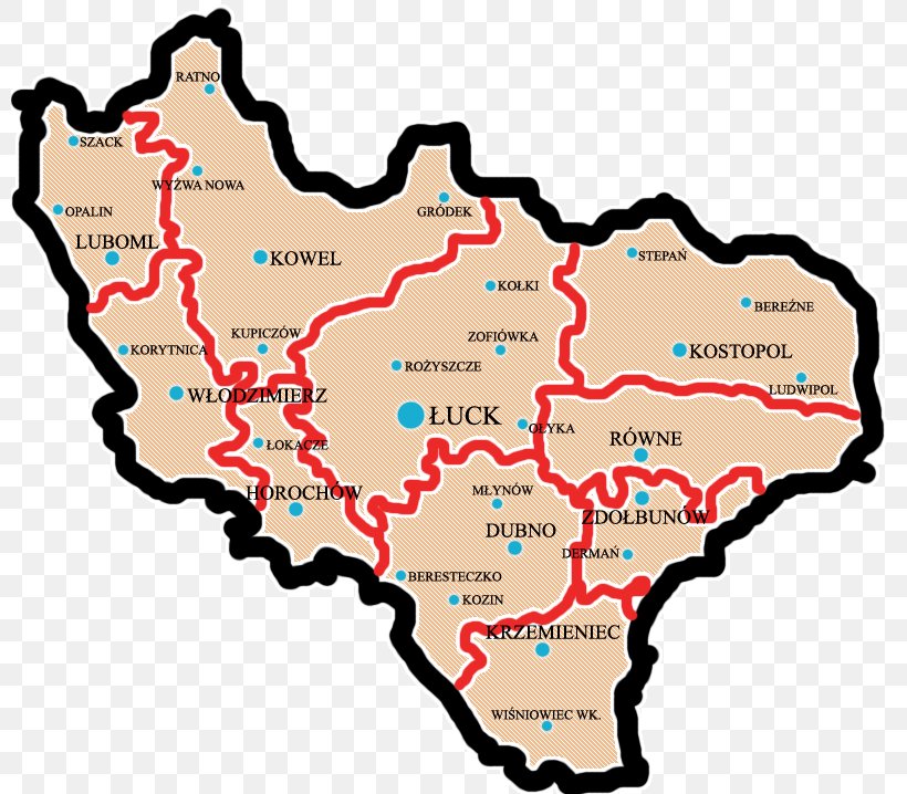 Lutsk Powiat Łucki, PNG, 800x718px, Lutsk, Adam Mickiewicz, Area, Kresy, Map Download Free