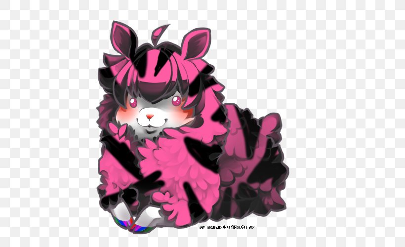 Pink M Cartoon Character Carnivora, PNG, 500x500px, Pink M, Carnivora, Carnivoran, Cartoon, Character Download Free