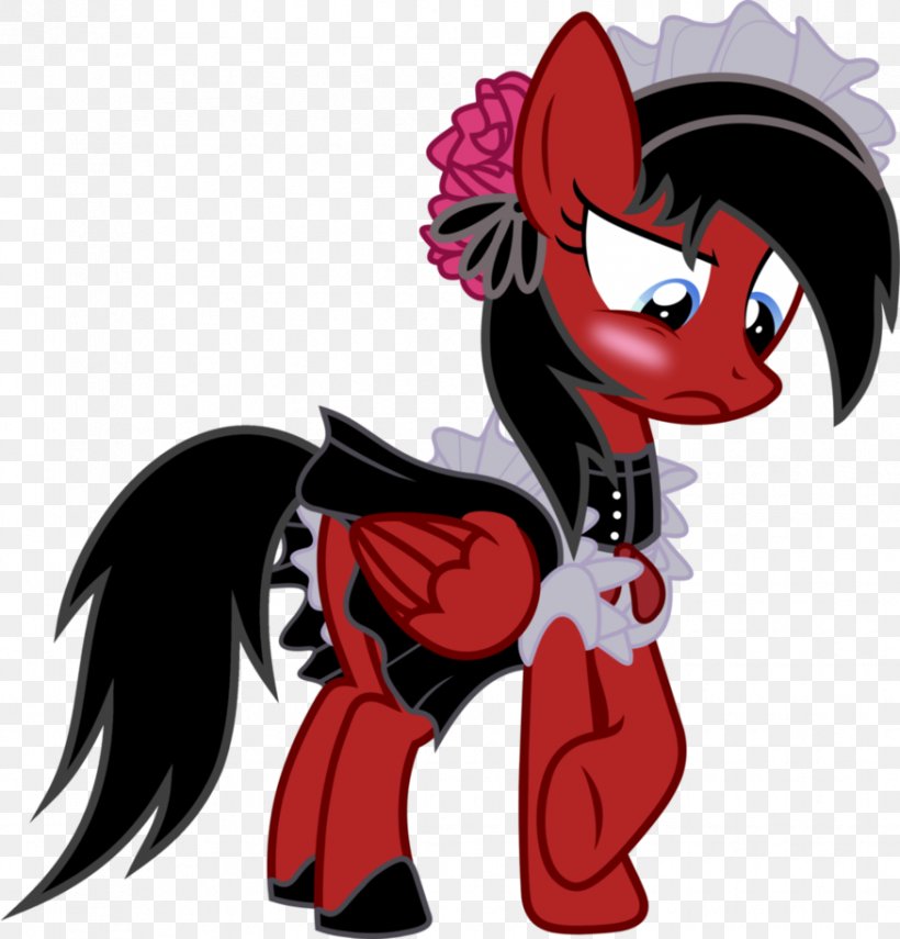 Pony Horse French Maid Costume, PNG, 875x913px, Pony, Cartoon, Clothing, Costume, Demon Download Free