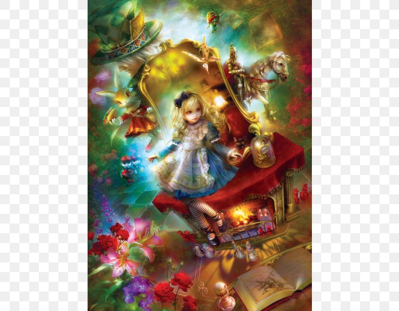 Alice's Adventures In Wonderland Jigsaw Puzzles White Queen White Rabbit, PNG, 640x640px, Alice S Adventures In Wonderland, Alice In Wonderland, Art, Book, Christmas Decoration Download Free