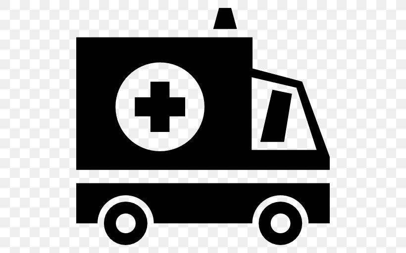 Ambulance Clip Art, PNG, 512x512px, Ambulance, Area, Black And White, Brand, Injury Download Free