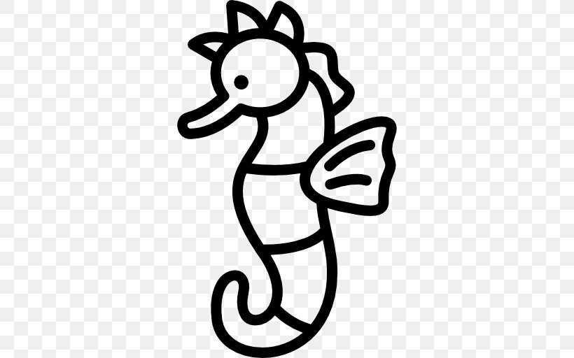 Clip Art, PNG, 512x512px, Seahorse, Animal, Artwork, Black And White, Line Art Download Free
