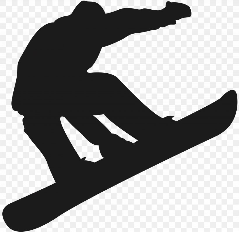Snowboarding Sport Skiing, PNG, 3840x3720px, Snowboarding, Area, Black, Black And White, Extreme Sport Download Free